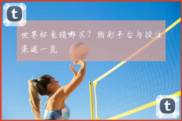 世界杯竞猜哪买？购彩平台与投注渠道一览